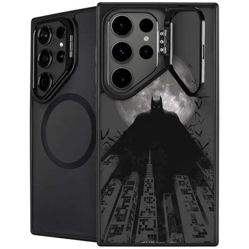 DC Comics Batman On City with Moon Art Galaxy S25 Ultra Kickstand Case